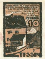 Német Birodalom/Weimari Köztársaság/ Tessin 1922. 10Pf + 25Pf + 50Pf 3klf db, teljes sor T:I-