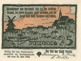 Német Birodalom/Weimari Köztársaság/ Tessin 1922. 10Pf + 25Pf + 50Pf 3klf db, teljes sor T:I-