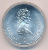 Kanada 1974. 5$ Ag "Montreali olimpia - Atléta fáklyával" T:BU Canada 1974. 5 Dollars Ag &...