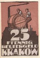 Német Birodalom/Weimari Köztársaság/ Krakow 1922. 10Pf + 25Pf + 50Pf 3klf db, teljes sor T:I