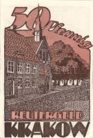 Német Birodalom/Weimari Köztársaság/ Krakow 1922. 10Pf + 25Pf + 50Pf 3klf db, teljes sor T:I