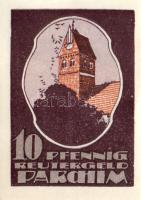 Német Birodalom/Weimari Köztársaság/ Parchim 1922. 10Pf + 25Pf + 50Pf 3klf db, teljes sor T:I