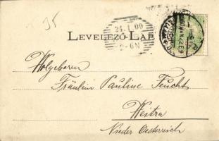 1900 Győr, Győr és Pannonhalma (Győrszentmárton), bencés apátság. Kiadja Berecz Viktor (EK)