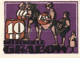 Német Birodalom/Weimari Köztársaság/ Grabow 1922. 10Pf + 25Pf + 50Pf 3klf db, teljes sor T:I