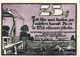 Német Birodalom/Weimari Köztársaság/ Grabow 1922. 10Pf + 25Pf + 50Pf 3klf db, teljes sor T:I