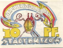 Német Birodalom/Weimari Köztársaság/ Bützow 1922. 10Pf + 25Pf + 50Pf 3klf db, teljes sor T:I