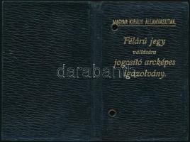 1915 Szombathely, A Magyar Királyi Államvasutak által néhai m. kir. min. tanácsos lányának részére k...