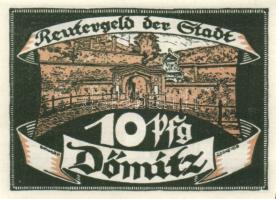 Német Birodalom/Weimari Köztársaság/ Dömitz 1922. 10Pf + 25Pf + 50Pf 3klf db, teljes sor T:I