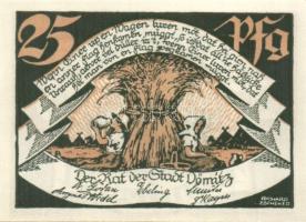 Német Birodalom/Weimari Köztársaság/ Dömitz 1922. 10Pf + 25Pf + 50Pf 3klf db, teljes sor T:I