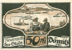 Német Birodalom/Weimari Köztársaság/ Dömitz 1922. 10Pf + 25Pf + 50Pf 3klf db, teljes sor T:I