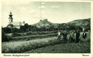 1936 Boldogkőváralja, Bodókő (Boldogkő) vára, templom. Lehrbaum fényképész kiadása (EK)