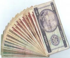 20db-os vegyes magyar forint bankjegy tétel T:III-III-