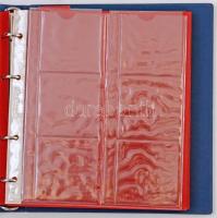 Lindner - Karat gyűrűs berakó, 10db berakólappal összesen 249 férőhellyel, használt jó állaptoban