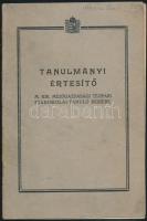 1941 Csermajor, a M. Kir. Mezőgazdasági Tejipari Szakiskola tanulmányi értesítője