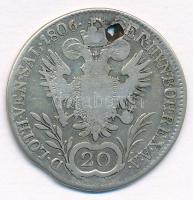 Ausztria 1806A 20kr Ag "I. Ferenc" T:3,3- ly.
Austria 1806A 20 Kreuzer Ag "Franz I&q...