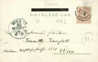 1899 Nagykanizsa, Petőfi utca, Fő tér és utca, Cs. és kir. 48. gyalogezred laktanyája. Fischel Fülöp...
