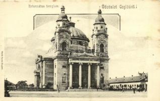 Cegléd, Református templom. Kiadja Sárik Gyula (fl)