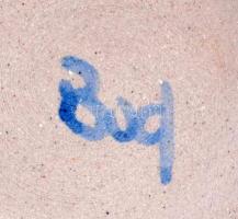 Iparművész jelzett (Bud) retro váza m: 21 cm