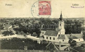 1920 Pomáz, templom. TCV card (EK)