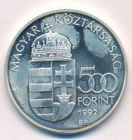 1992. 500Ft Ag "Telstar 1" kapszulában T:BU kis patina Adamo EM127