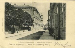 1906 Sopron, Reáliskola, Templom utca. L. Kummert No. 64. (EK)