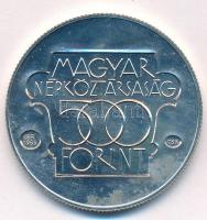 1985. 500Ft Ag "Kulturális Fórum Budapest 1985" kapszulában T:1 kis patina Adamo EM89