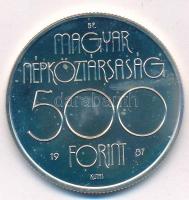 1987. 500Ft Ag "Nyári Olimpia - Szöul 1988" kapszulában T:1 (PP) Adamo EM99