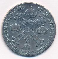 Osztrák Németalföld 1788A 1/2 Kronenthaler Ag "II. József" (14,37g) T:2- 
Austrian Nether...