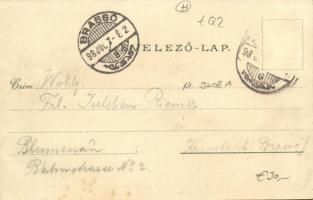 1898 (Vorläufer!) Szeged, Széchenyi tér, Híd utca, városháza, MÁV palota, Városi színház, Közúti vas...