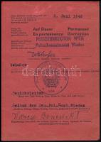 1947 Bécs, Szövetséges utazási engedély
