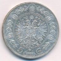 Ausztria 1909. 5K Ag "Ferenc József" T:2,2-
Austria 1909. 5 Corona Ag "Franz Joseph&...