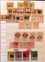 Magyar városi okmánybélyegek 515 db-os gyűjteménye berakóban (Flóderer 22.530 pont) / Collection of ...