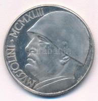 Olaszország 1943. 20L Mussolini fantáziaveret T:1-  Italy 1943. 20 Lire Mussolini fantasy coin C:AU