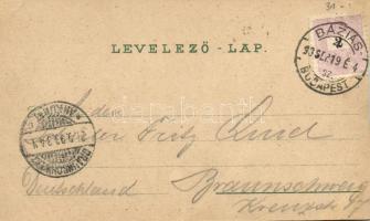 1898 Szeged, Városi színház, Széchenyi tér, Híd utca, Kálvária, Széképület, Városháza. Schwidernoch ...