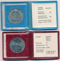 1983. 100Ft alpakka "Czóbel Béla" + 1984. 100Ft alpakka "Kőrösi Csoma Sándor", m...