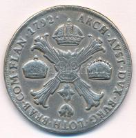 Olasz Államok / Milánó 1792M Tallér Ag "II. Lipót" (29,41g) T:2- fülnyom
Italian States /...