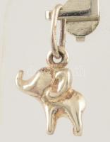 Ezüst(Ag) elefánt medál, jelzett, 1×1 cm, nettó: 1,2 g