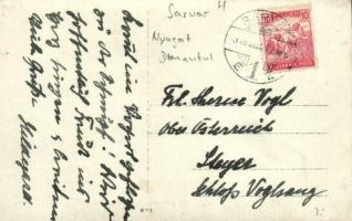 1918 Sárvár, pásztor juhnyájjal. photo