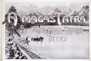 A Magas Tátra. Die Hohe Tatra. Tatry.  Benne Divald Károly fekete-fehér fotóival. Dr. Szlávik Mátyás...