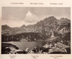 A Magas Tátra. Die Hohe Tatra. Tatry.  Benne Divald Károly fekete-fehér fotóival. Dr. Szlávik Mátyás...