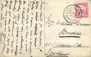 1912 Kisselmec, Liptókisselmec, Sztiavnicska, Stiavnicka; csónak a Vág folyóban / boat in river Vág....