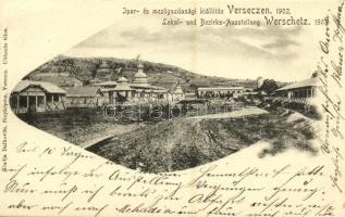 1902 Versec, Werschetz, Vrsac; Ipar- és Mezőgazdasági kiállítás. Daikovits fényképész kiadása / Lokal- und Bezirks-Ausstellung / Industry and Agriculture Exhibition