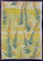 Thormáné jelzéssel: Virágok a mezőn. Akvarell, papír, 42×29 cm