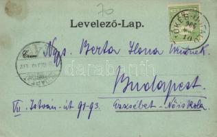 1906 Kővárhely, Podhrágy, Podhradie; Nagytapolcsány vára. Platzko Gyula kiadása / Schloss / castle /...