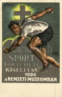 1926 Sporttörténeti kiállítás, Nemzeti Múzeum, reklám; Kellner és Mohrlüder Rt. / Sports History Exhibition, National Museum, advertisement s: Manno Miltiades (Rb)
