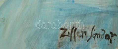 Ziffer jelzéssel: Idős hölgy portréja. Olaj, farost, 68×83 cm