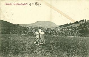 1914 Sztojkafalva, Sztójka, Stoiceni; Üdvözlet Sztojka-fürdőről / spa, general view (fl)