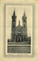 1911 Temesvár, Timisoara; Római katolikus templom. W. L. Bp. No. 6680. Ideal / Catholic church (fl)