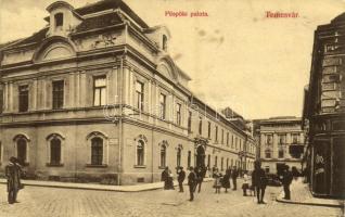 1910 Temesvár, Timisoara; Püspöki palota, úri szabó. Kiadja Tóth Béla / bishop's palace, tailor's shop (EK)