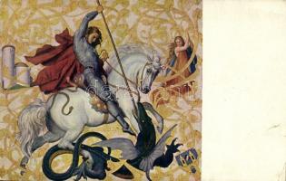 10 db RÉGI motívum képeslap, közte egy mini hanglemezzel / 10 pre-1945 motive postcards with 1 mini ...